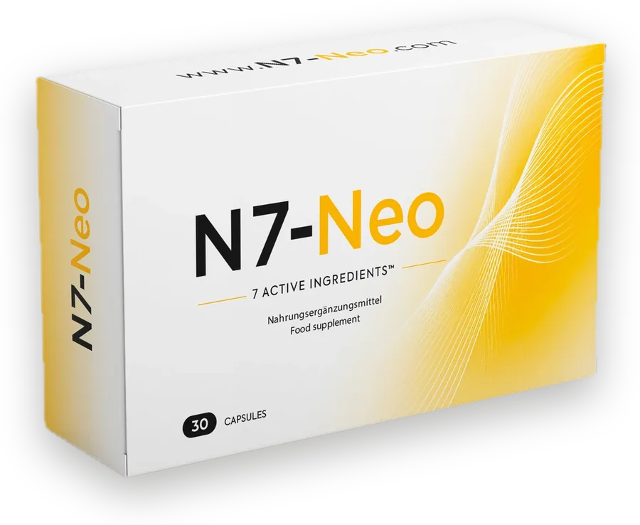 Boîte réelle de N7 Neo, complément alimentaire en 30 gélules